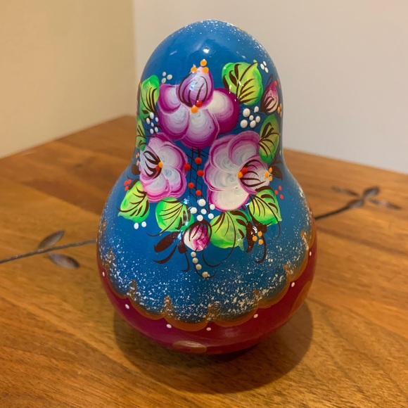 Decorative handpainted doll rattle - Picture 3 of 6